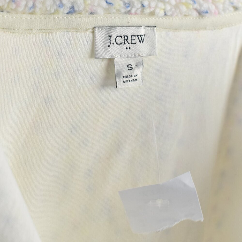 J. Crew Flecked Sherpa Fleece Zip Up Jacket NEW - S - Picture 10 of 10